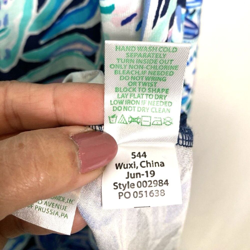 Lilly Pulitzer NWT Malia Maxi Dress High Tide Navy Ready Set Gecko Size Large - Picture 14 of 16